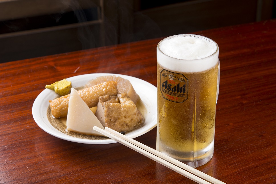 生ビールとおでん盛セット